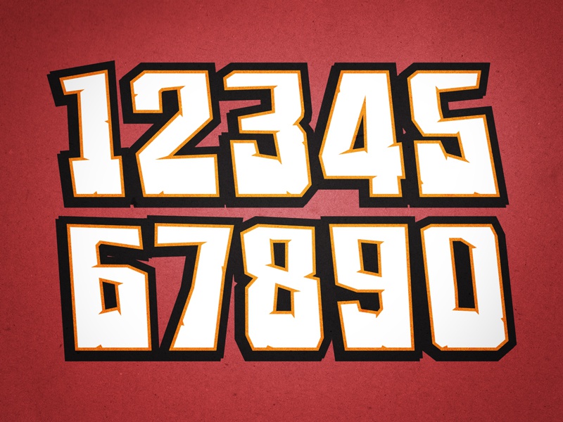 dirt track racing number fonts